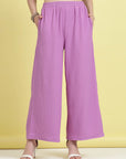 Women Mid-Rise Parallel Trousers