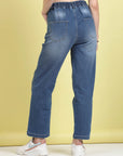 Women Blue Clean Look Light Fade Stretchable Jeans