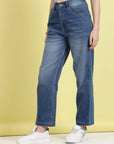 Women Blue Clean Look Light Fade Stretchable Jeans
