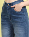 Women Blue Clean Look Light Fade Stretchable Jeans