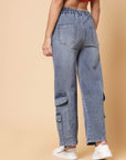 Women Blue Clean Look Mid-Rise Light Fade Cropped Cotton Jeans