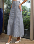 A-Line Maxi Skirt light-blue