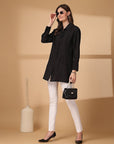 Women Opaque Casual Buttoned Top