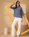 Women Opaque Casual Buttoned Top