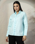 Women Standard Opaque Casual Buttoned Top