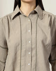 Women Standard Opaque Casual Buttoned Top