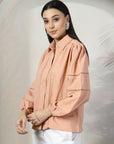 Women Standard Opaque Casual Buttoned Top