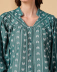 Women Opaque Printed Casual Buttoned Top