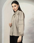Women Standard Opaque Casual Buttoned Top