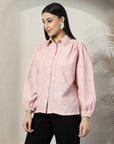 Women Standard Opaque Casual Buttoned Top