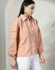 Women Standard Opaque Casual Buttoned Top