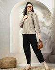 Women Standard Opaque Casual Buttoned Top