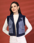 Women Fleece Open Front Jacket