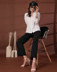 Women Opaque Casual Buttoned Top