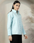 Women Standard Opaque Casual Buttoned Top