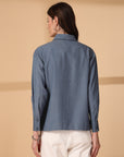 Women Opaque Casual Buttoned Top