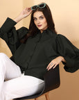 Women Opaque Casual Buttoned Top