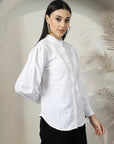 Women Standard Opaque Casual Buttoned Top