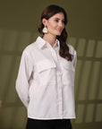 Women Opaque Casual Buttoned Top