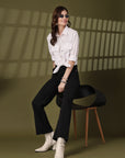 Women Opaque Casual Buttoned Top