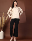 Women Opaque Casual Buttoned Top
