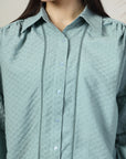 Women Standard Opaque Casual Buttoned Top