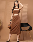 Women A-Line Midi Dress