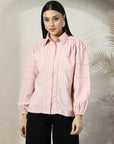 Women Standard Opaque Casual Buttoned Top