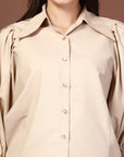 Women Opaque Casual Buttoned Top