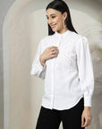 Women Standard Opaque Casual Buttoned Top