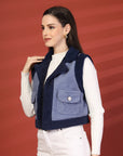 Women Fleece Open Front Jacket