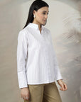Women Standard Opaque Casual Buttoned Top