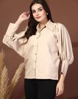 Women Opaque Casual Buttoned Top
