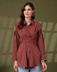 Women Opaque Casual Buttoned Top
