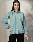 Women Standard Opaque Casual Buttoned Top