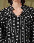 Women Opaque Printed Casual Buttoned Top