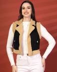 Women Fleece Open Front Jacket