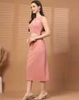 Women Sheath Midi Dress