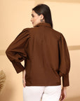 Women Opaque Casual Buttoned Top
