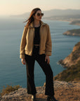 Women Fleece Open Front Jacket