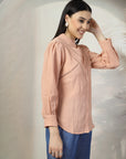 Women Standard Opaque Casual Buttoned Top