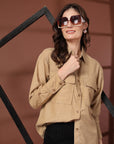 Women Opaque Casual Buttoned Top