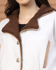 Women Fleece Open Front Jacket