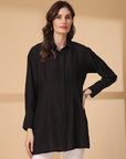 Women Opaque Casual Buttoned Top