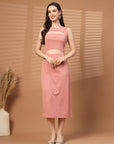 Women Sheath Midi Dress