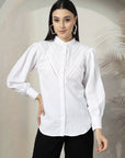 Women Standard Opaque Casual Buttoned Top