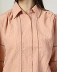 Women Standard Opaque Casual Buttoned Top