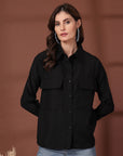 Women Opaque Casual Buttoned Top