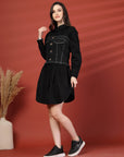 Women Shirt Mini Dress