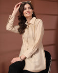 Women Standard Opaque Casual Buttoned Top